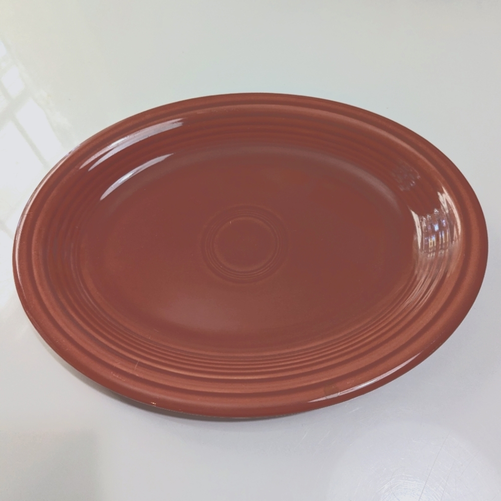Vintage rose Fiestaware platter